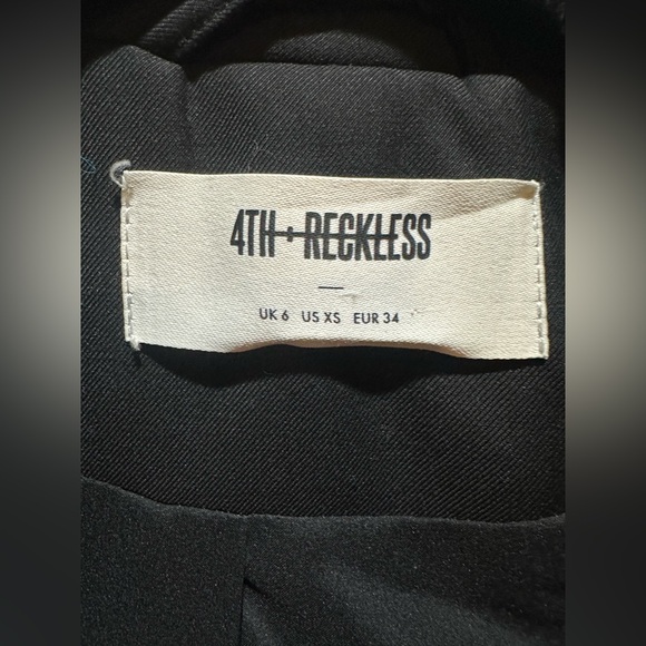 💚4th + Reckless Black Blazer XS - Picture 3 of 11